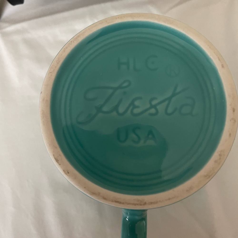 Fiestaware Mug Turquoise - Picture 2 of 3
